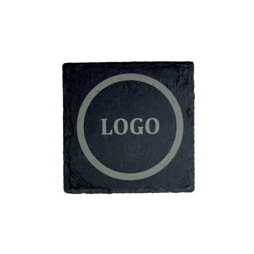 Podkładka pod kubek z kamienia z logo