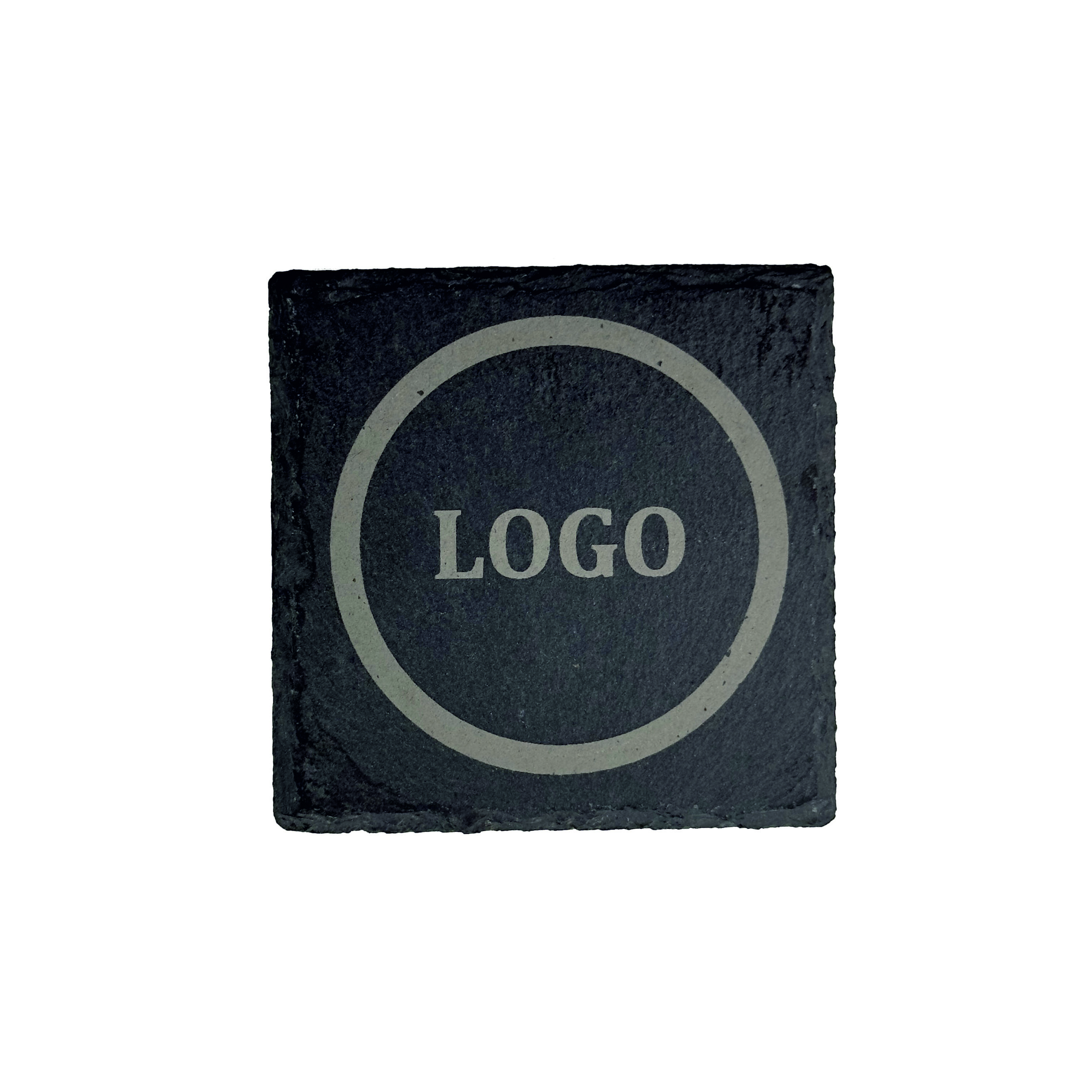 Podkładka pod kubek z kamienia z logo