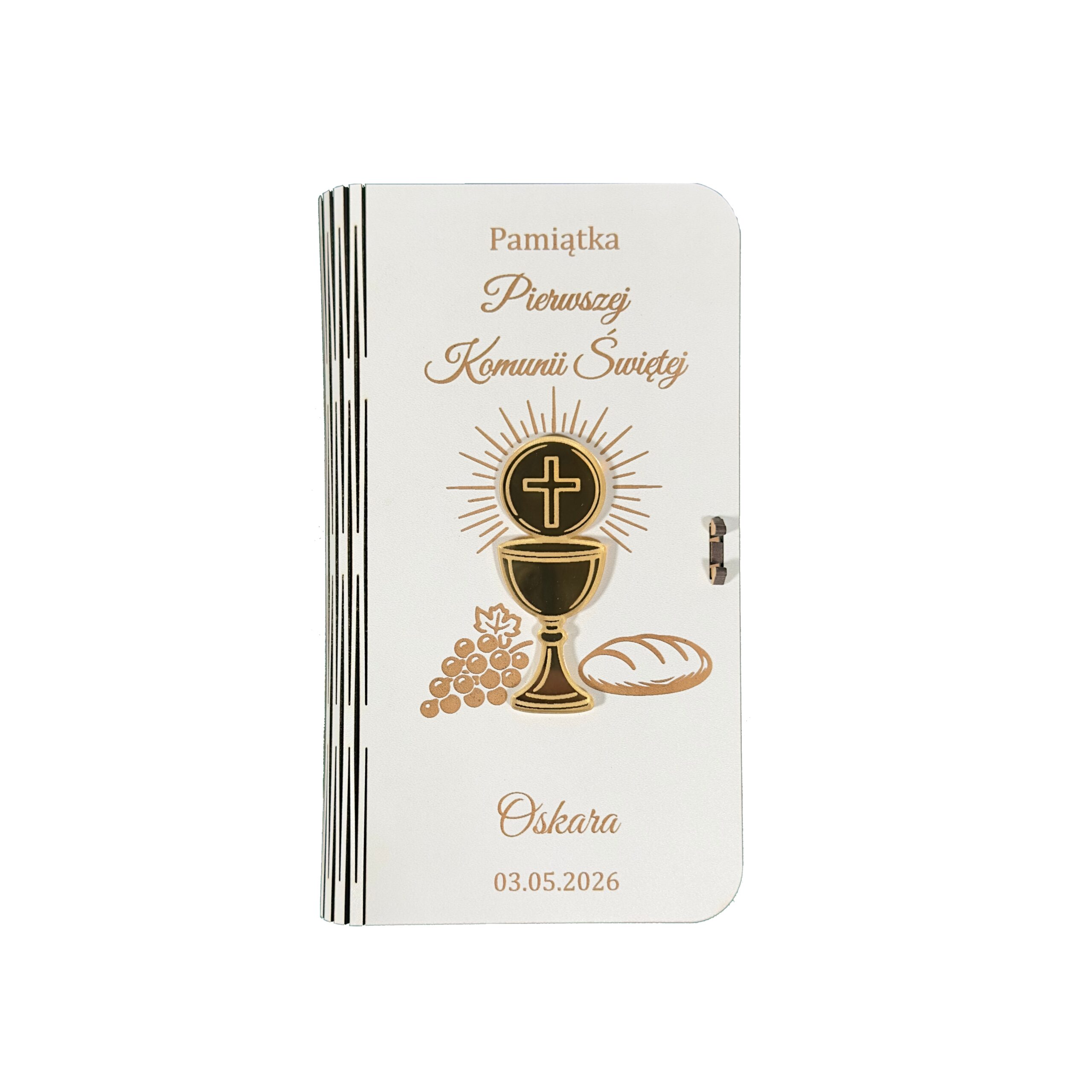 Drewniane Pudełko, Koperta Na Pierwszą Komunię Świętą