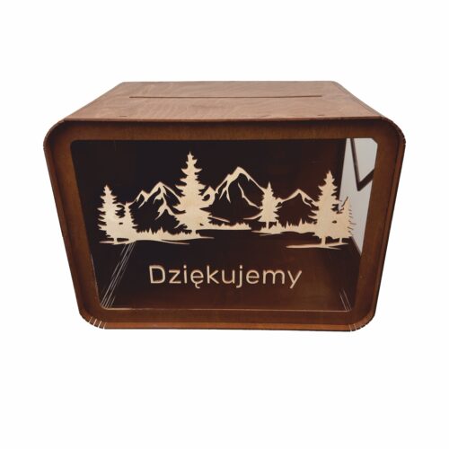 Drewniana skrzynka na koperty2